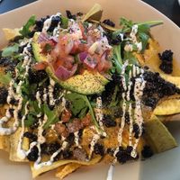 Plantain Nachos at Mantra Kitchen in Houston