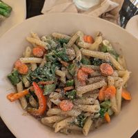 Rasta Pasta...if you like spice...this is for you. Delicious at Mantra Kitchen in Houston