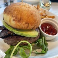 Wild mushroom and avocado burger   at Coco Bistro & Bar in Chapel Hill