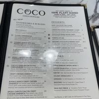 Menu #Veganuary at Coco Bistro & Bar in Chapel Hill