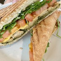 Pesto chicken panini  at Coco Bistro & Bar in Chapel Hill