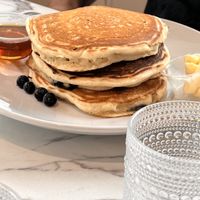 Blueberry pancakes   at Coco Bistro & Bar in Chapel Hill
