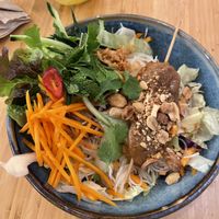 Bun noodle bowl with heura #Veganuary at La Vietnamita in Barcelona