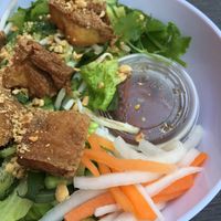 Mixed noodles with tofu  at Mamma Hai in Syracuse