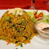 Vegetarian fried rice at SP Restaurant in Bourges