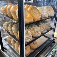 Fresh bagels   at The Loopy Leaf in Charleston