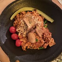 Vegan kimchi fried rice ~ this was the best dish   at Mu - 무 in Seoul