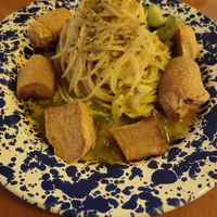 Mushroom garlapeno oil pasta at Mu - 무 in Seoul