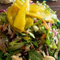 Hummus plate at Vegan Way in Pokhara