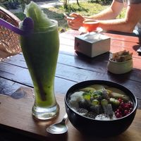 Acai bowl and smoothie at Vegan Way in Pokhara