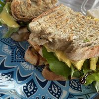 Tofu bacon and avocado sandwich   at Vegan Way in Pokhara