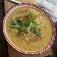 Vegan savoury porridge   at Vegan Way in Pokhara