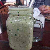 Hulk smoothie at Vegan Way in Pokhara