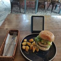 Protinutri burger at Vegan Way in Pokhara