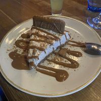 Vegan biscoff cheesecake  at Byron's in Port Erin