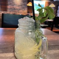 Delicious and refreshing! Mint, ginger, lemon grass ice tea  at My Hao in Nuremberg