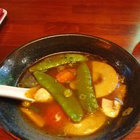 Tom Yam Gai Suppe..mit veganem Hühnerfleisch und  Gemüse at My Hao in Nuremberg