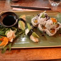 Sushi with vegan salmon at My Hao in Nuremberg