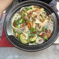 soup with Udon noodles  at My Hao in Nuremberg