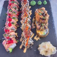 Vietnamese sausage on the left, duck on the right at My Hao in Nuremberg