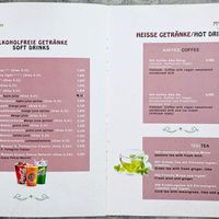 Menu page at My Hao at My Hao in Nuremberg