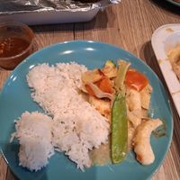Rice with peanut curry at My Hao in Nuremberg