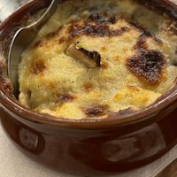 Vegan moussaka  at The Rouga in Thessaloniki