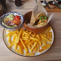 Bao burger at Himalaya Burger in Zurich