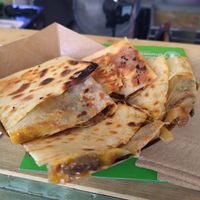 Gözleme with mushrooms and cheese at Magic Kitchen in Athens