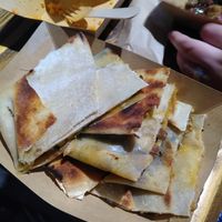 gozleme with cheese and mushrooms at Magic Kitchen in Athens