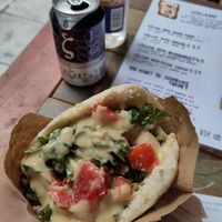 Veggie balls in handmade bread 😋 at Magic Kitchen in Athens