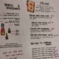 Menu at Magic Kitchen in Athens