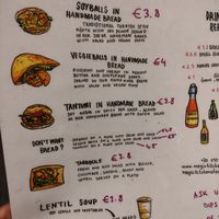 Menu at Magic Kitchen in Athens