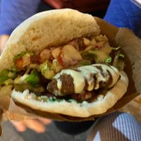 soyballs in handmade bread  at Magic Kitchen in Athens