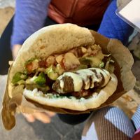soyballs in handmade bread  at Magic Kitchen in Athens