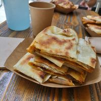 Mushroom and potato gözleme at Magic Kitchen in Athens