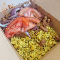 Tantuni with rice at Magic Kitchen in Athens