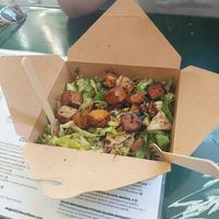 Fatoush with pickled tofu at Magic Kitchen in Athens