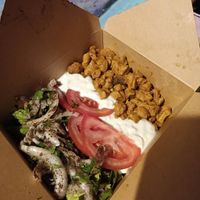 Can't remember what this was but it was meant to have rice but they'd run out so used salad instead. at Magic Kitchen in Athens