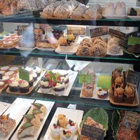 Pasteries and chocolate pralines at Kosterheds Konditori in Solna