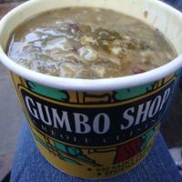 gumbo z'herbes at Gumbo Shop in New Orleans