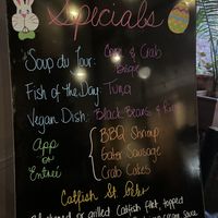 specials! (including vegan beans and rice)   at Gumbo Shop in New Orleans