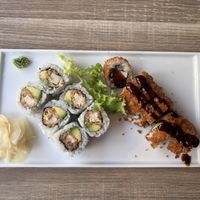 Tofu avocados and teriyaki fried tofu rolls. Was very tasty and didferent!   at MyMy Sushi in Oslo