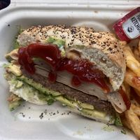 Messy Pic: Recommend Adding a Sauce - I only had Ketchup- very good, but would probably order w/o patty again. 🤪  at RawASF in Fremont