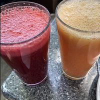 Fresh pressed juices at Roots Cafe in Millcreek
