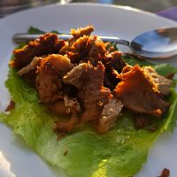 Mock crispy duck at Enjoy Asian Restaurant in Lanzarote