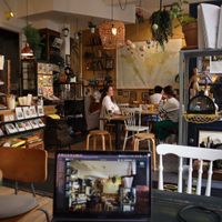 cozy space for writing  at 20 Grams in Copenhagen