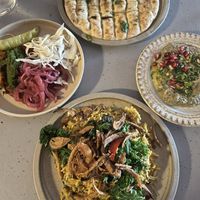 Pickles, Babaganoush and flatbread   at Maray - Dockside in Liverpool