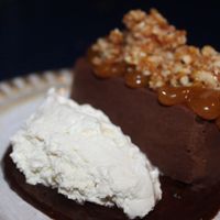 That onenutry caramel choolate bar 7.5/10 - was nice but would've loved a vegan nougat with jt at Maray - Dockside in Liverpool