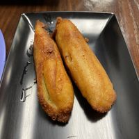 Deep fried corn tamales  at Pupusas 503 in Charlotte